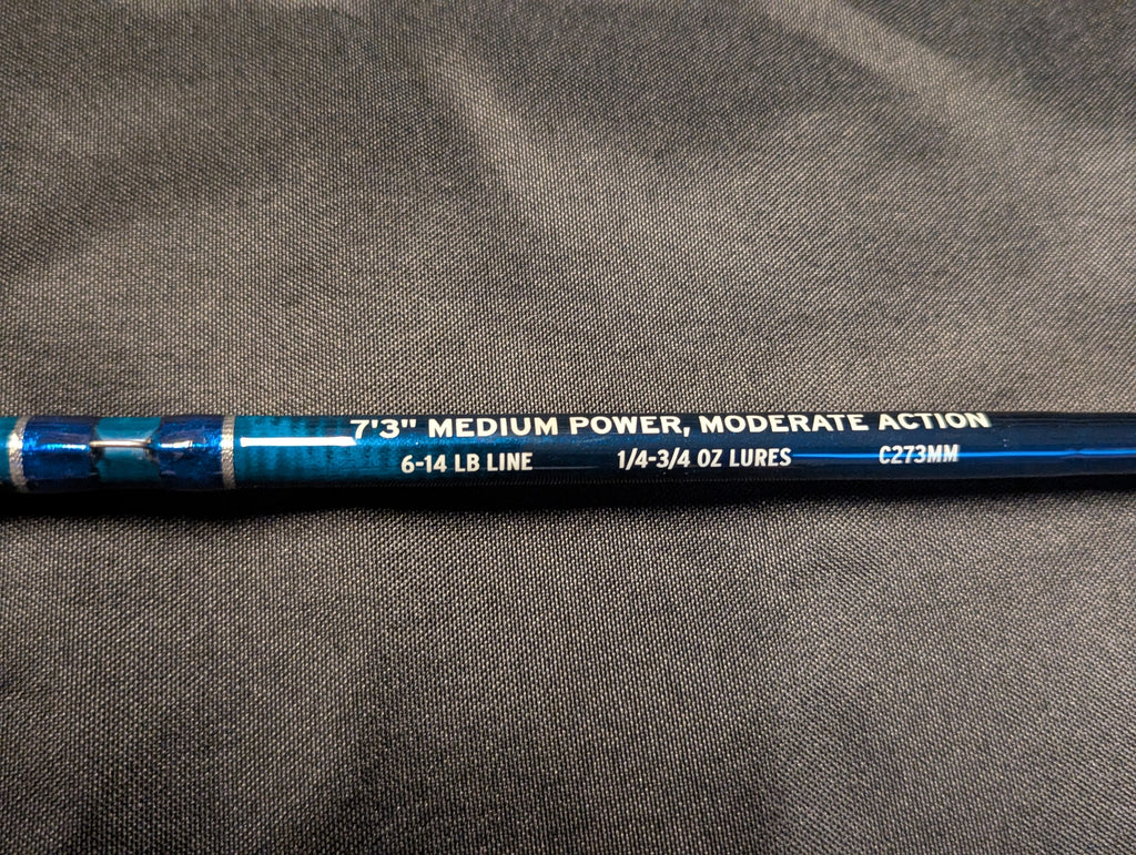 7'3 Medium Power Moderate Action Carbon Series Spinning Rod