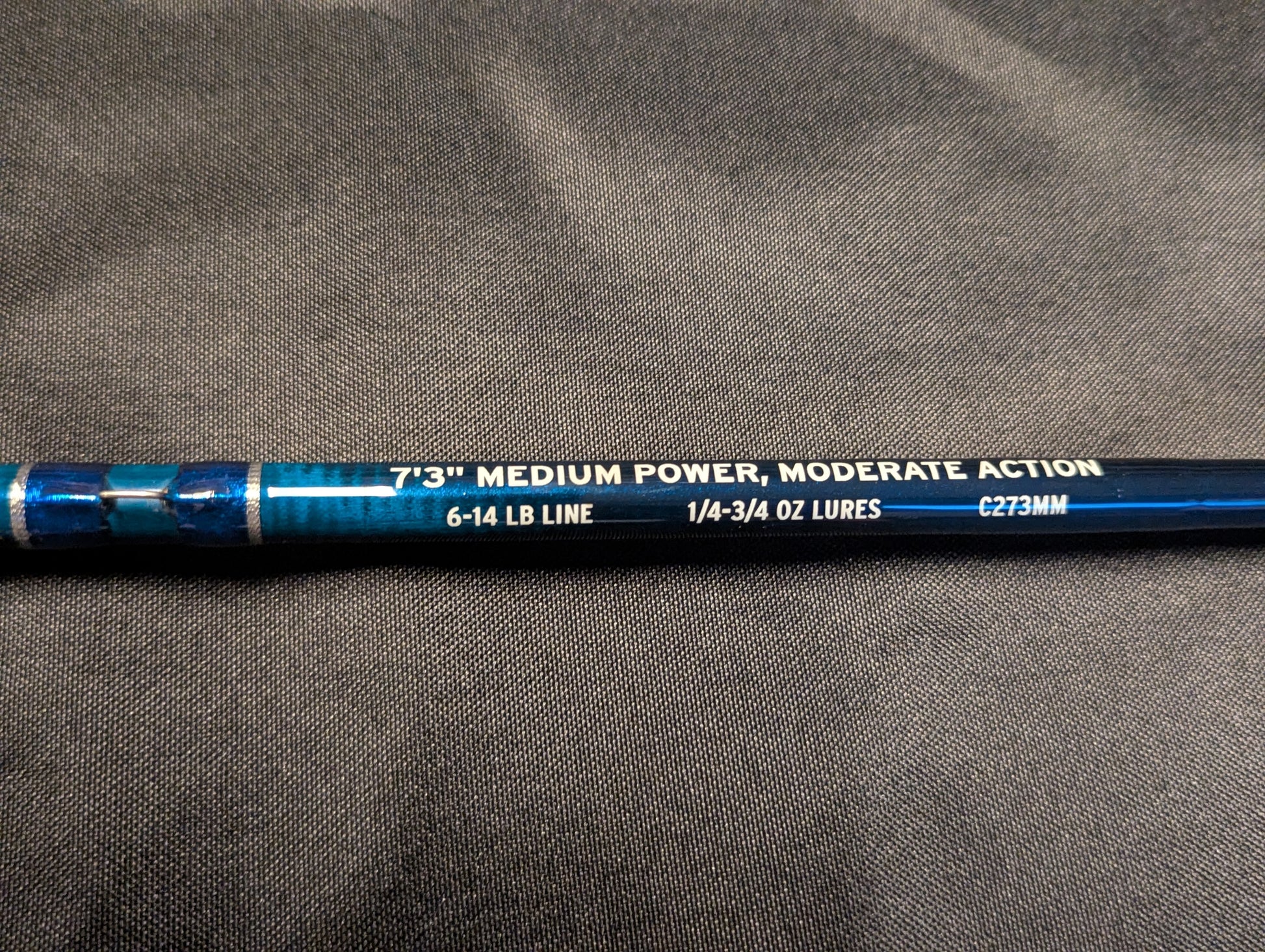 7'3 Medium Power Moderate Action Carbon Series Spinning Rod