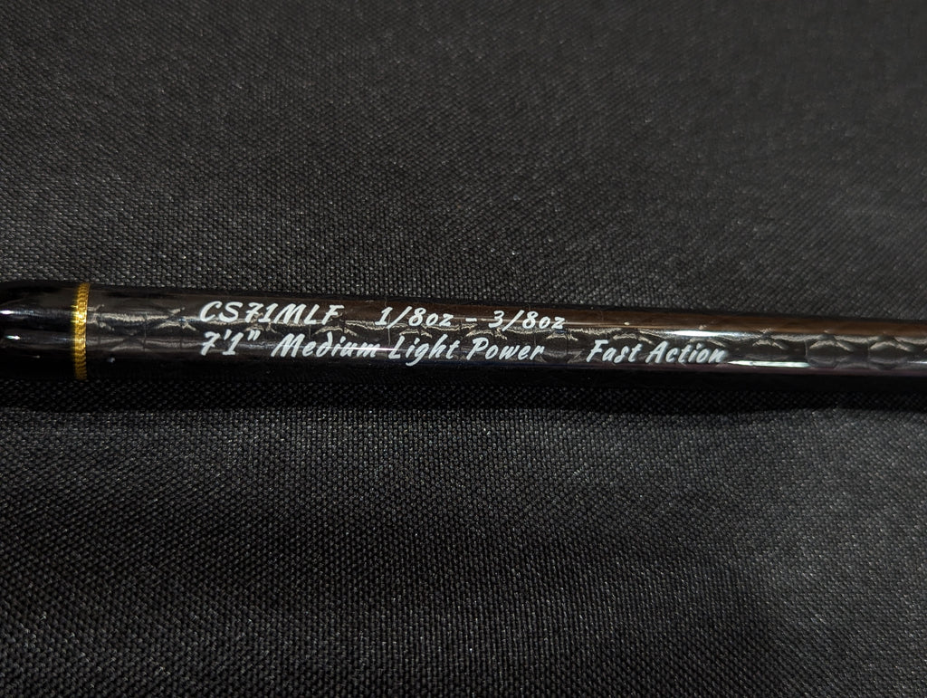 7'1" Medium Light Power Fast Action Carbon Series Spinning Rod