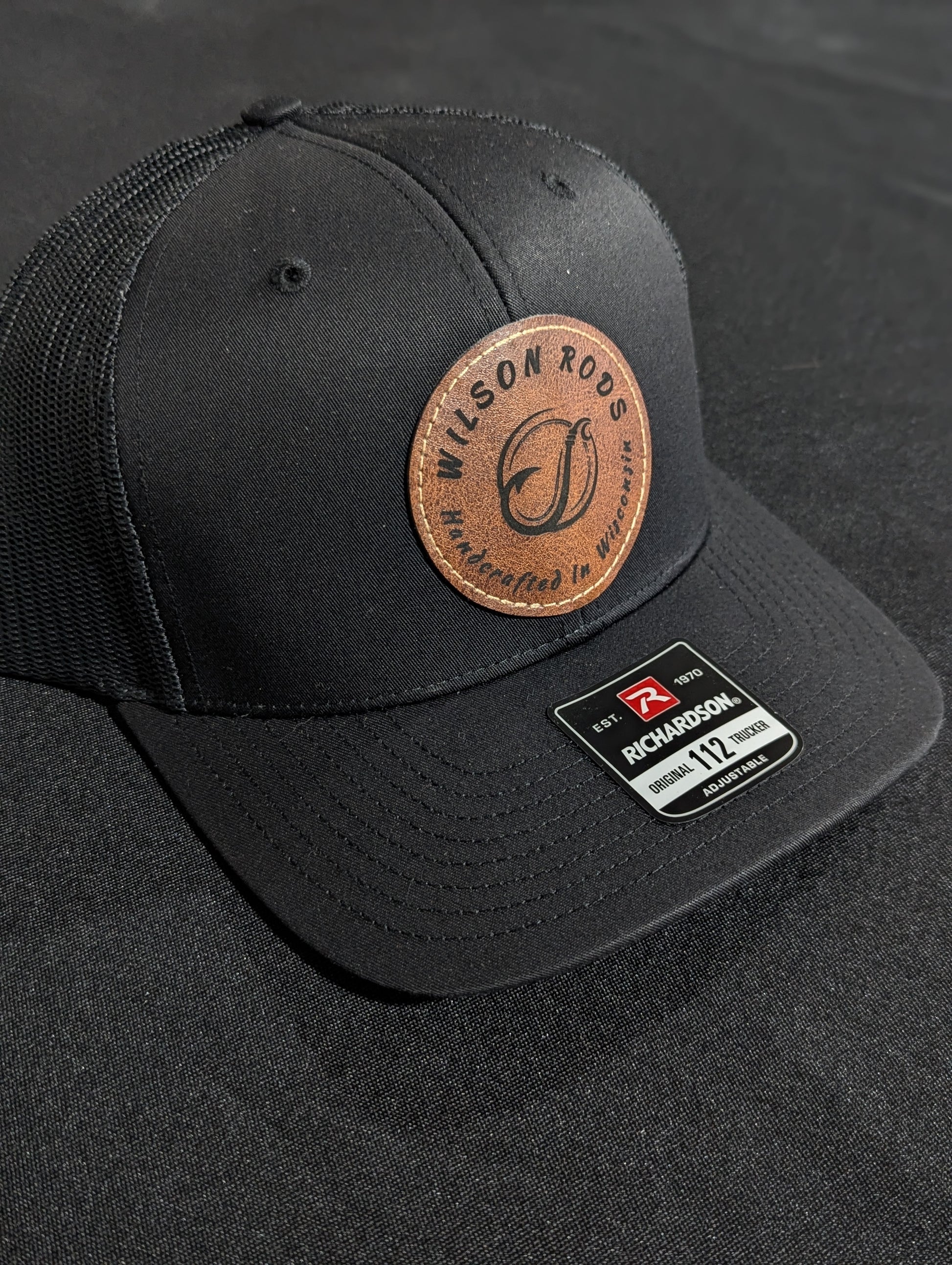 Round Leather Patch Hats
